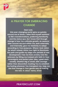 A Prayer for Embracing Change