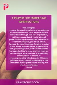 A Prayer for Embracing Imperfections