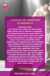 A Prayer for Embracing Vulnerability