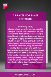 A Prayer for Inner Strength