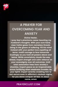 A Prayer for Overcoming Fear and Anxiety
