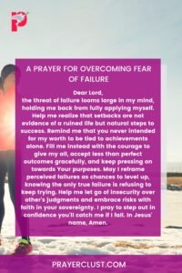 A Prayer for Overcoming Fear of Failure
