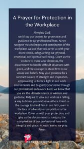 A Prayer for Protection in the Workplace