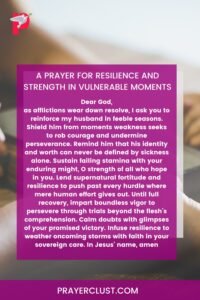 A Prayer for Resilience and Strength in Vulnerable Moments