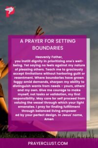 A Prayer for Setting Boundaries