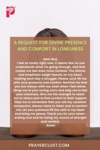 A Request for Divine Presence and Comfort in Loneliness