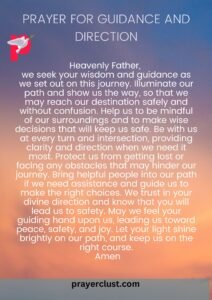 Prayer For Guidance and Direction