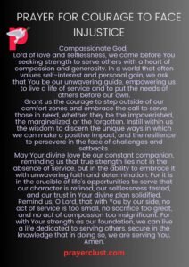 Prayer for Courage to Face Injustice