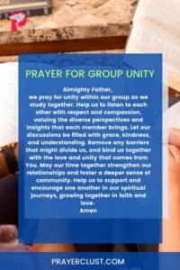 Prayer for Group Unity