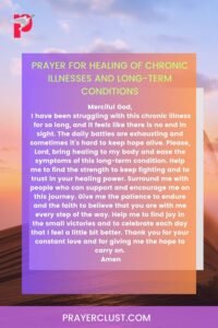 Prayer for Healing of Chronic Illnesses and Long-Term Conditions