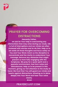 Prayer for Overcoming Distractions