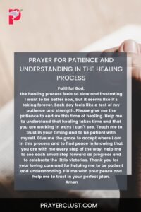 Prayer for Patience and Understanding in the Healing Process