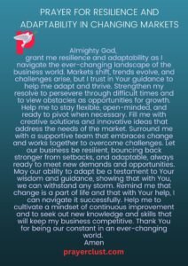 Prayer for Resilience and Adaptability in Changing Markets