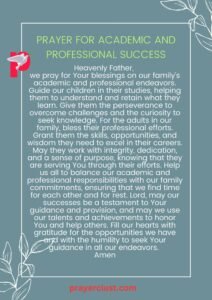 Prayer for Academic and Professional Success