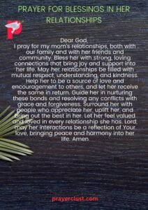 Prayer for Blessings in Her Relationships