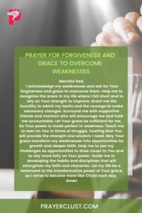 Prayer for Forgiveness and Grace to Overcome Weaknesses
