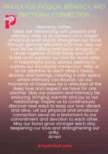 Prayer for Passion, Intimacy, and Emotional Connection