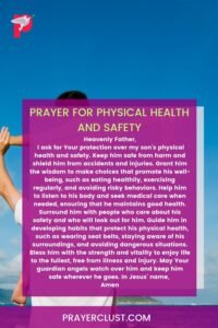 Prayer for Physical Health and Safety