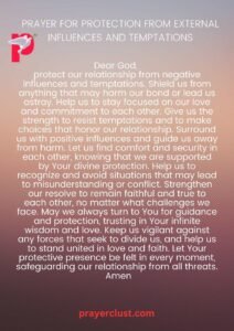 Prayer for Protection from External Influences and Temptations