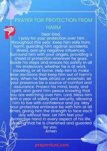 Prayer for Protection from Harm