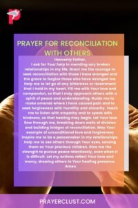 Prayer for Reconciliation with Others