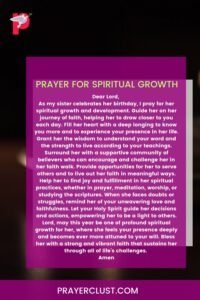 Prayer for Spiritual Growth