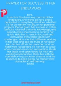 Prayer for Success in Her Endeavors