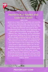 Prayer for a Humble and Contrite Heart