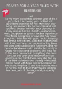 Prayer for a Year Filled with Blessings