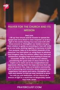 Prayer for the Church and Its Mission