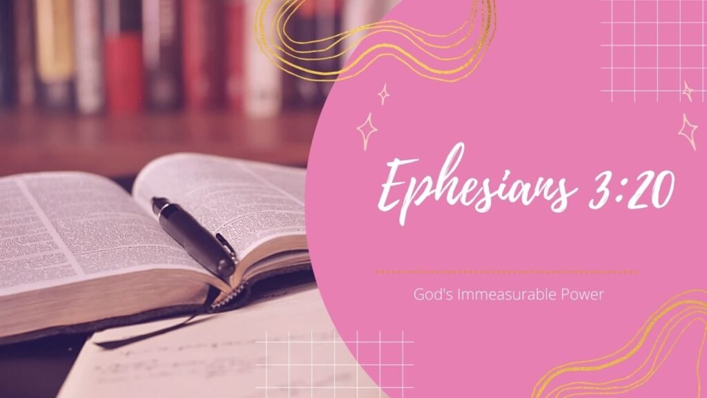 Ephesians 3:20 - 