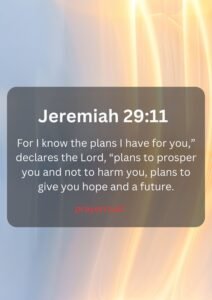 Jeremiah 29:11 