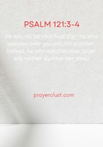 Psalm 121:3-4