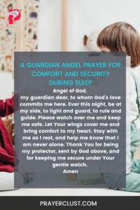 A Guardian Angel Prayer for Comfort and Security During Sleep