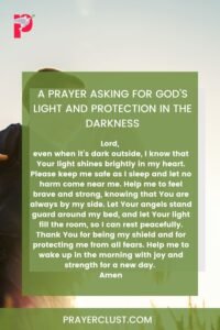 A Prayer Asking for God’s Light and Protection in the Darkness