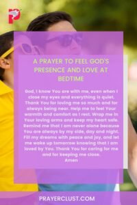 A Prayer to Feel God’s Presence and Love at Bedtime