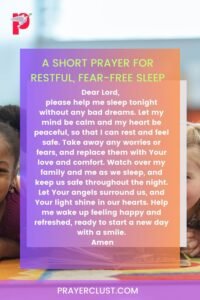 A Short Prayer for Restful, Fear-Free Sleep