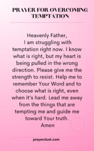 Prayer for Overcoming Temptation