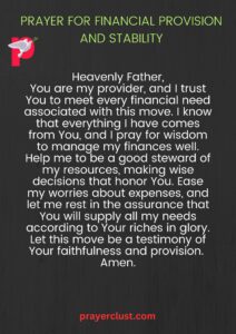 Prayer for Financial Provision and Stability