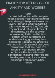 Prayer for Letting Go of Anxiety and Worries