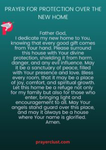 Prayer for Protection Over the New Home