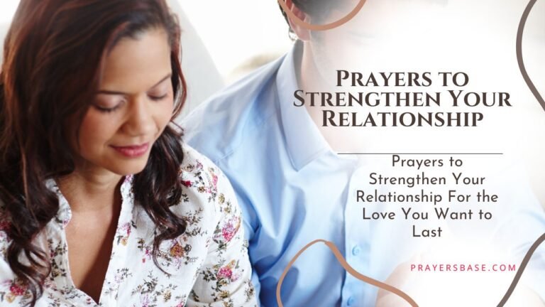 Prayers to Strengthen Your Relationship